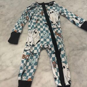 Halloween bamboo footie